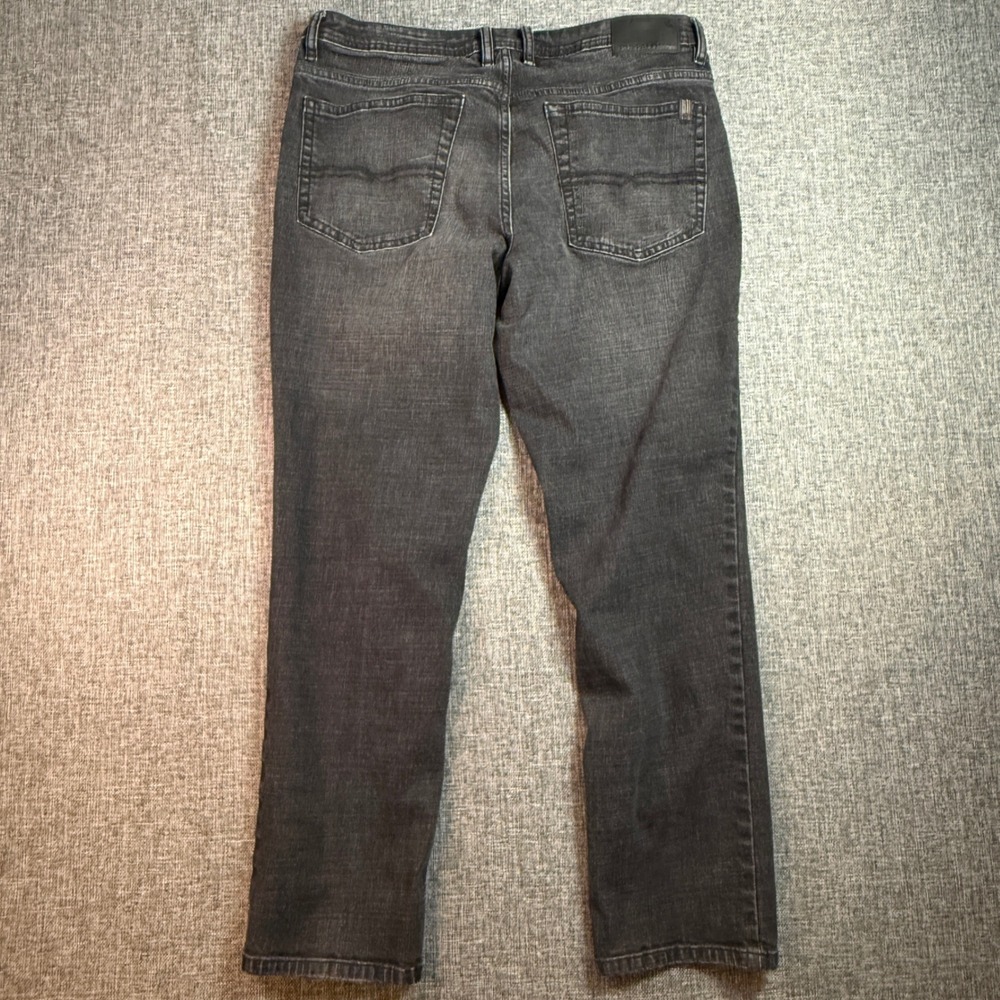 Mens Buffalo David Bitton Jeans | Waist 34 | Black Jackson Straight Stretch - Picture 3 of 16